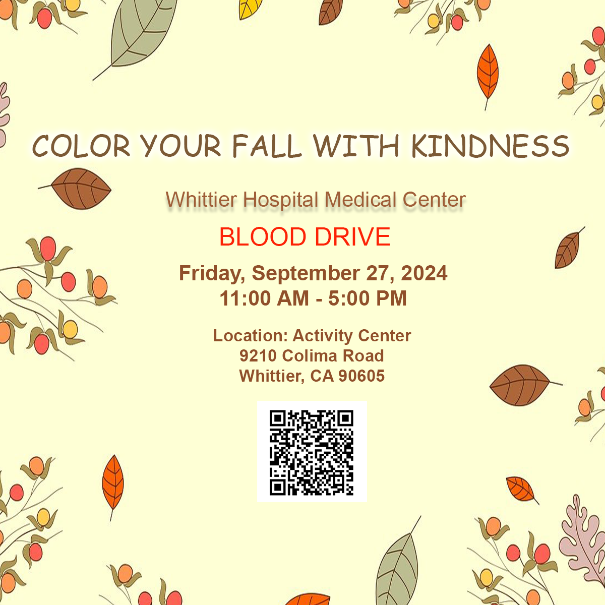 September Blood Drive